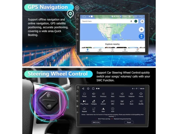 Car Stereo for Chevy Silverado and GMC Sierra, 2014–2018 — Car Infotainment System, litillbuly