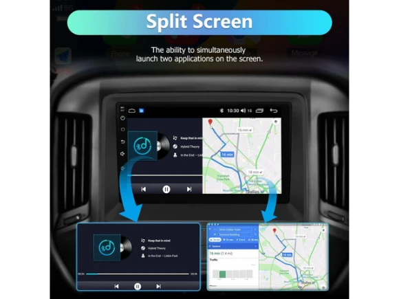 Car Stereo for Chevy Silverado and GMC Sierra, 2014–2018 — Car Infotainment System, litillbuly