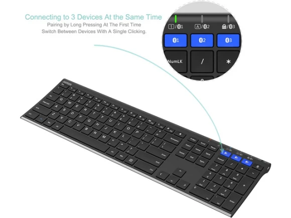 Full-Size Bluetooth Keyboard — Bluetooth Keyboard, Arteck