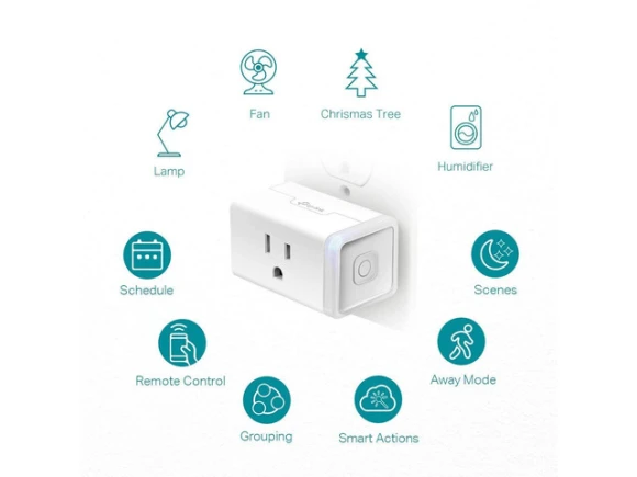 White Smart Plug, 4-Pack — Smart Plug, Kasa