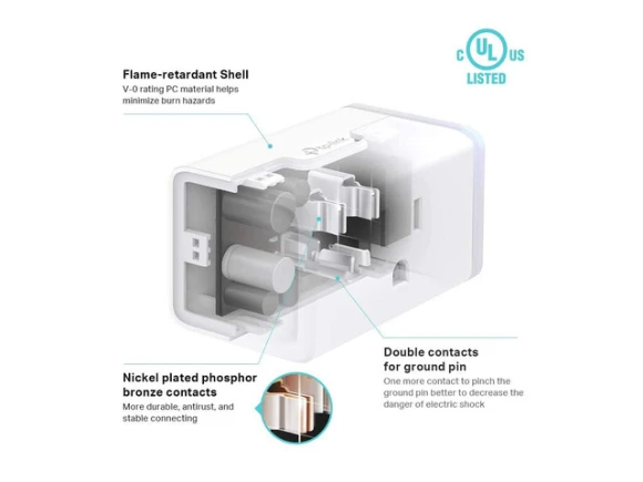 White Smart Plug, 4-Pack — Smart Plug, Kasa