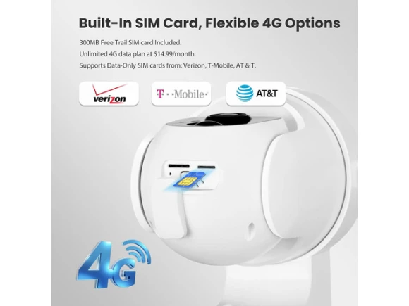 4G LTE Cellular Security Camera — Security Camera, TAURKENAM