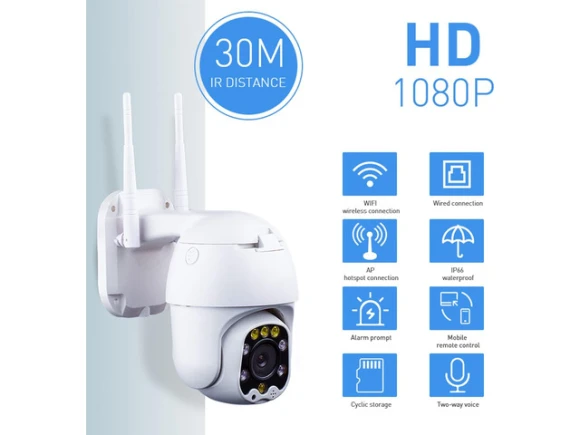 Outdoor PTZ WiFi IP Security Camera — Security Camera, TAURKENAM