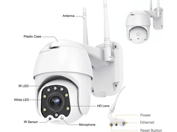Outdoor PTZ WiFi IP Security Camera — Security Camera, TAURKENAM