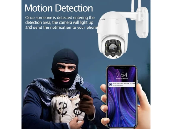 Outdoor PTZ WiFi IP Security Camera — Security Camera, TAURKENAM