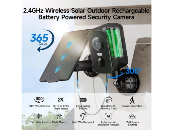 Outdoor Wireless Security Camera — Security Camera, TAURKENAM