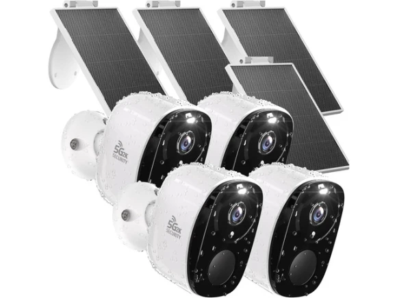 Solar Security Camera, 4pc — Security Camera, Rraycom