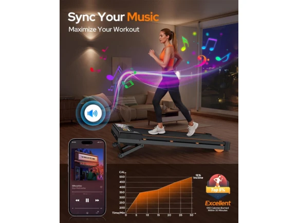 Walking Pad Treadmill — Connected Equipment, TAURKENAM