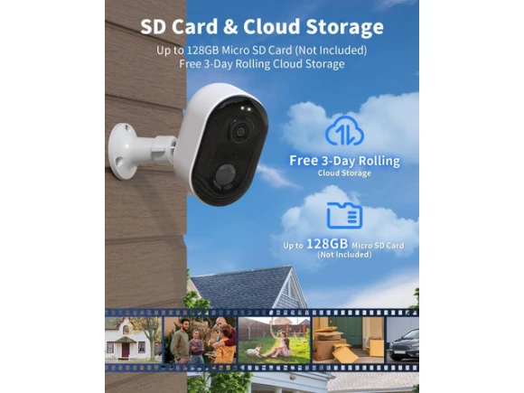 Wireless Outdoor Security Camera — Security Camera, TAURKENAM