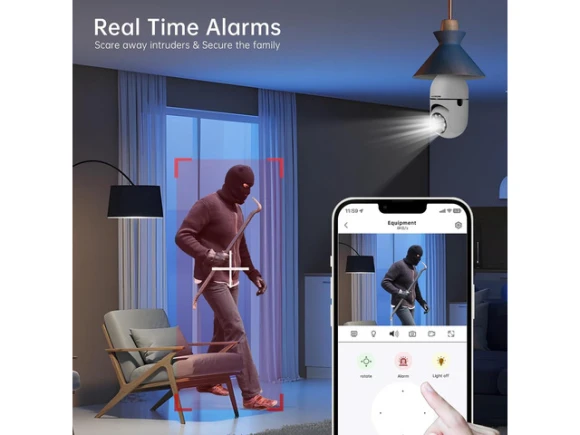Light Bulb Security Camera — Security Camera, WESECUU