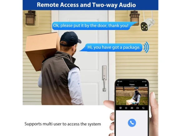 Outdoor Solar WiFi Security Camera — Security Camera, Hiseeu