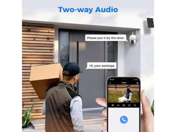Wireless WiFi Security Camera, 2-Pack — Security Camera, Hiseeu