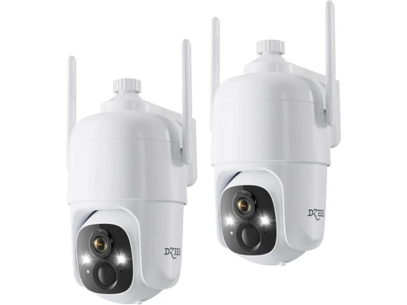 2K Battery-Powered Wireless WiFi Security Camera, 2-Pack — Security Camera, DZEES