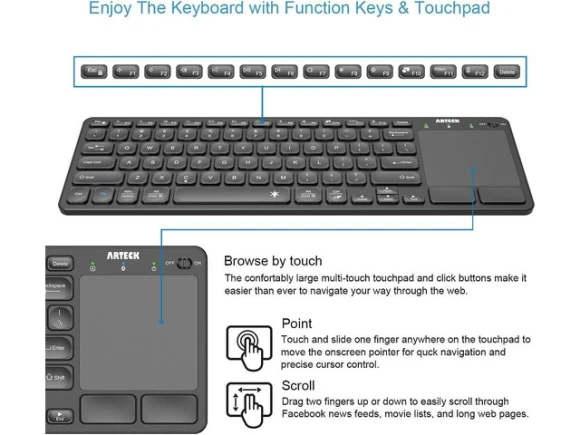 Bluetooth Keyboard — Bluetooth Keyboard, Arteck
