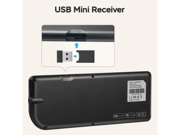 Mini keyboard with touchpad — Bluetooth Keyboard, WOOJONG