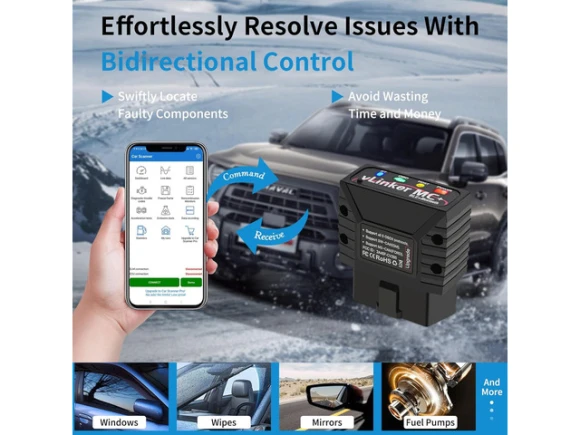 OBDII Bluetooth Adapter and Diagnostic Scan Tool — OBD2 Scanners, V-gate