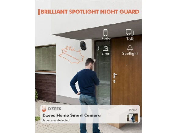 Outdoor Wireless Security Camera — Security Camera, DZEES