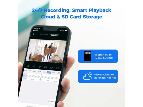 Wireless Security Camera — Security Camera, Hiseeu