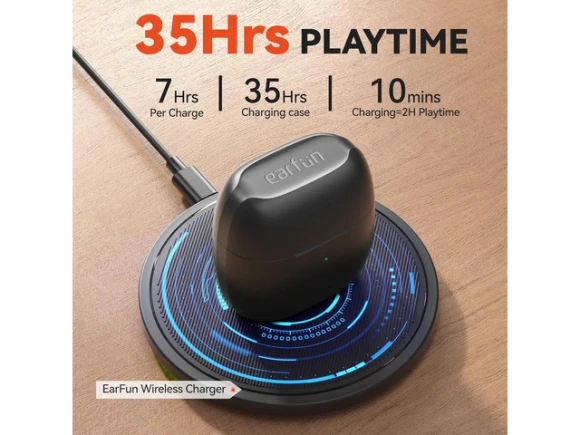 Black True Wireless Earbuds — Wireless Earbuds, EarFun