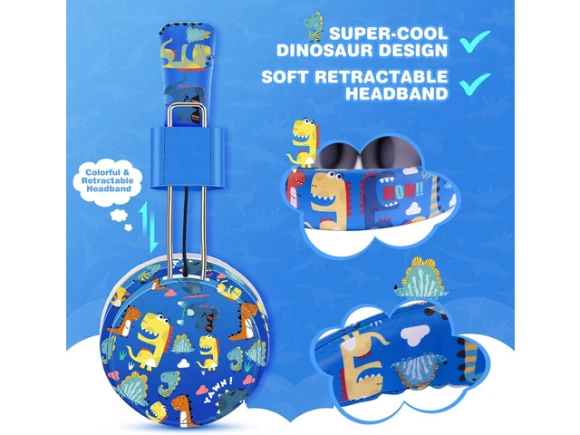 Kids Bluetooth Headphones — Wireless Earbuds, QearFun