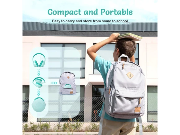 Kids Wireless Over-Ear Bluetooth Headphones — Wireless Earbuds, TONOSHARK