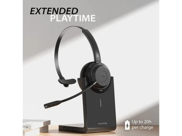 Wireless Headset with Charging Stand — Wireless Earbuds, Avantree