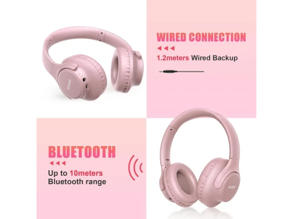 Wireless over-ear Bluetooth headphones — Wireless Earbuds, KVIDIO