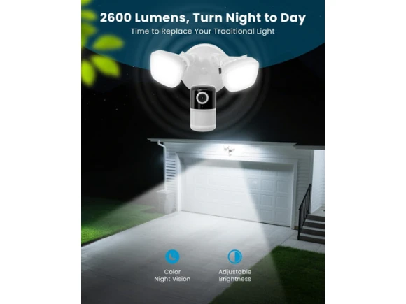 Outdoor Floodlight Security Camera — Security Camera, iegeek