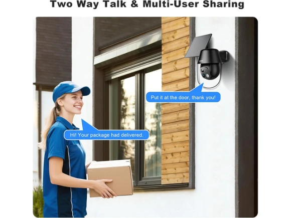 Solar-Powered Outdoor Security Camera — Security Camera, WOOJONG