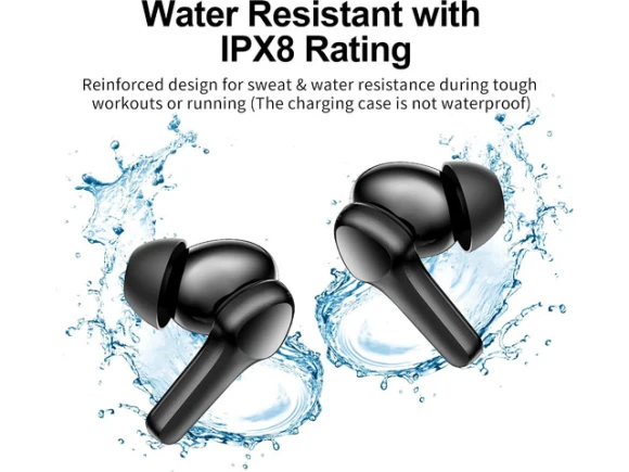 Black Wireless Earbuds — Wireless Earbuds, Suppower
