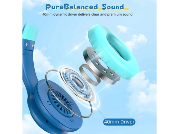 Blue Headphones — Wireless Earbuds, Suppower