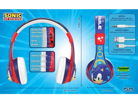Bluetooth Headphones for Kids — Wireless Earbuds, eKids