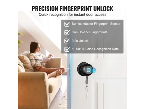 Fingerprint Smart Door Lock — Smart Lock, VEVOR