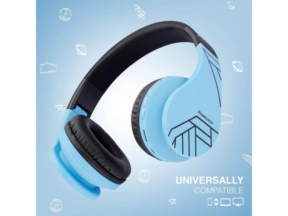 Foldable Over-Ear Headphones — Wireless Earbuds, PowerLocus