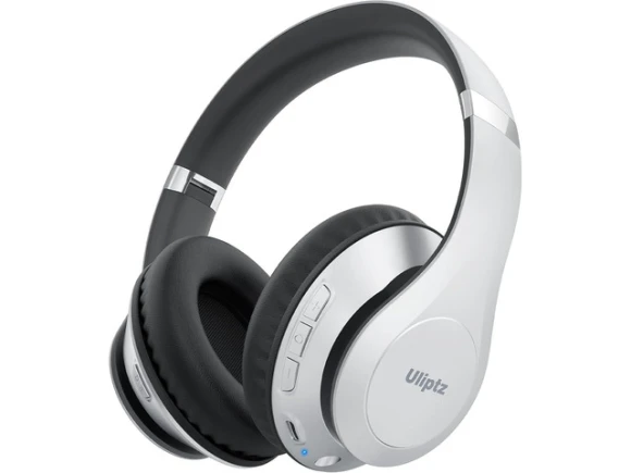 Wireless Bluetooth Over-Ear Headphones, Silver — Wireless Earbuds, Uliptz
