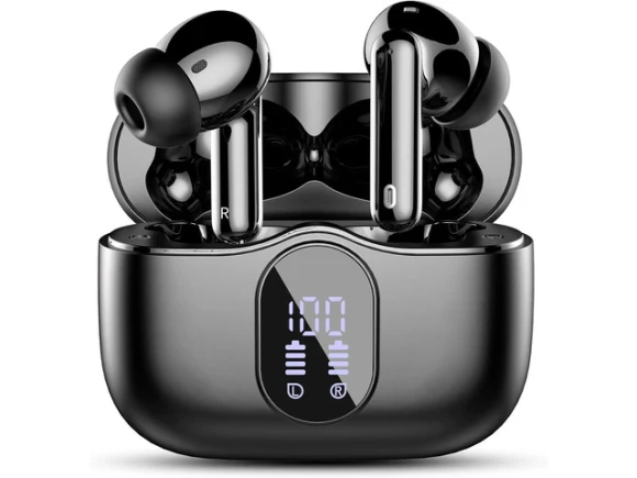 Black Wireless Earbuds — Wireless Earbuds, Suppower