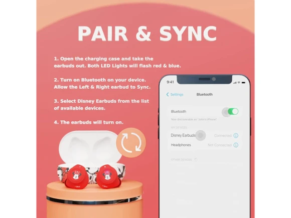 Bluetooth Earbuds — Wireless Earbuds, Disney