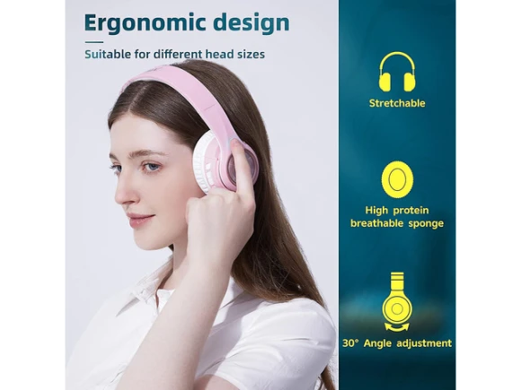 Bluetooth Over-Ear Headphones — Wireless Earbuds, Riwbox