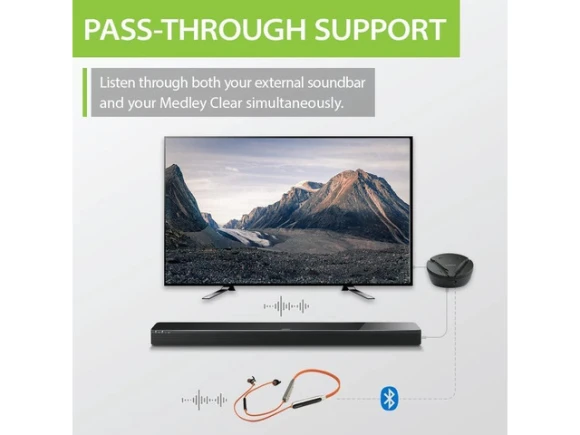 Wireless TV earbuds with transmitter and charging dock — Wireless Earbuds, Avantree