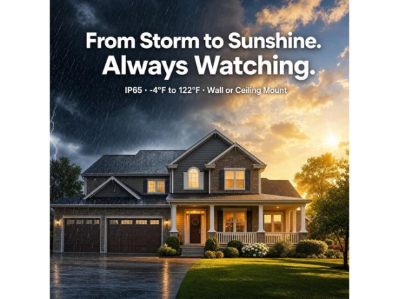 2K Battery-Powered Outdoor Security Camera, 2-Pack — Security Camera, DZEES