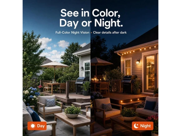 2K Battery-Powered Outdoor Security Camera, 2-Pack — Security Camera, DZEES