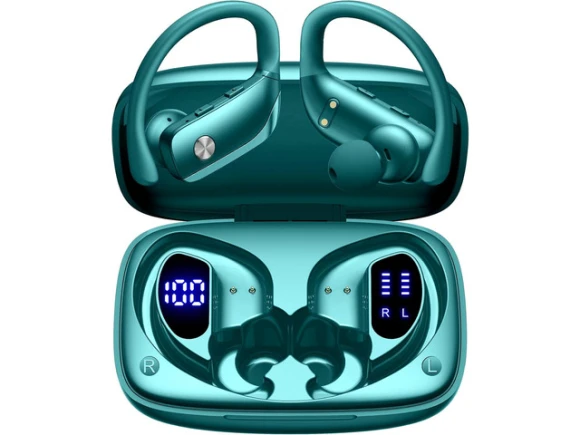 Green Wireless Earbuds — Wireless Earbuds, BMANI