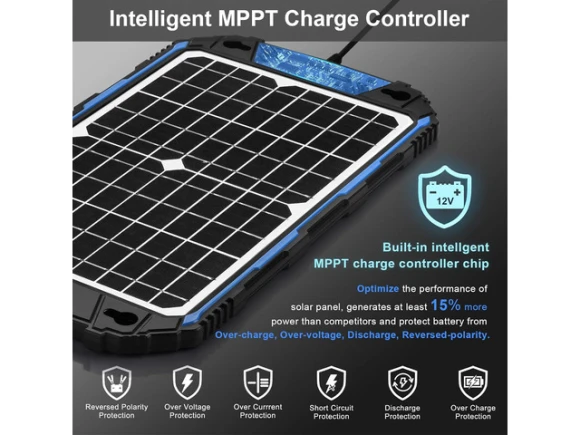 Solar Battery Charger and Maintainer — Solar Charge Controller, SUNER POWER