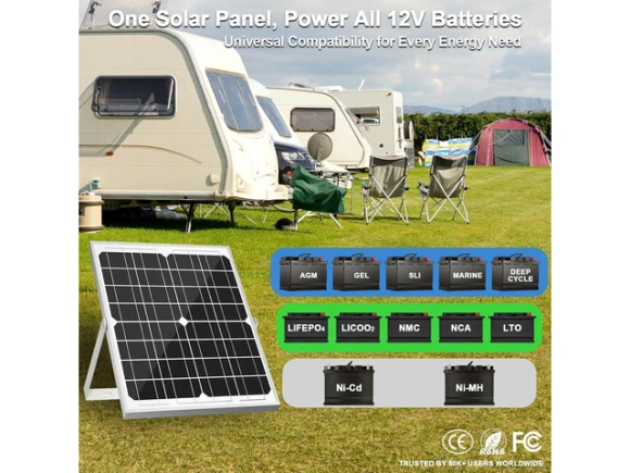 Solar Battery Charger Kit with Controller — Solar Charge Controller, Suppower
