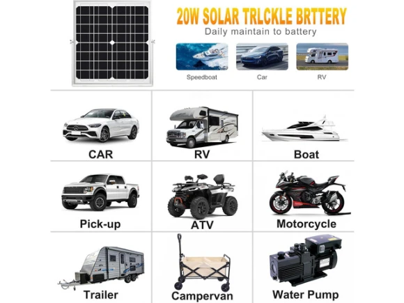 Solar Battery Charger Kit with Controller — Solar Charge Controller, Suppower