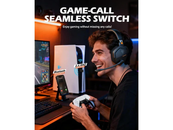 Wireless Gaming Headset — Wireless Earbuds, NUBWO