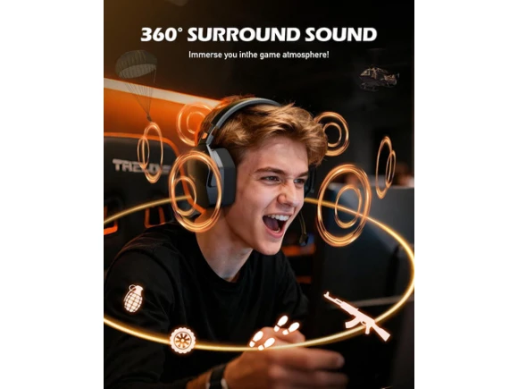 Wireless Gaming Headset — Wireless Earbuds, NUBWO