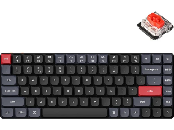 Wireless Custom Mechanical Keyboard, 75% Layout — Bluetooth Keyboard, Keychron