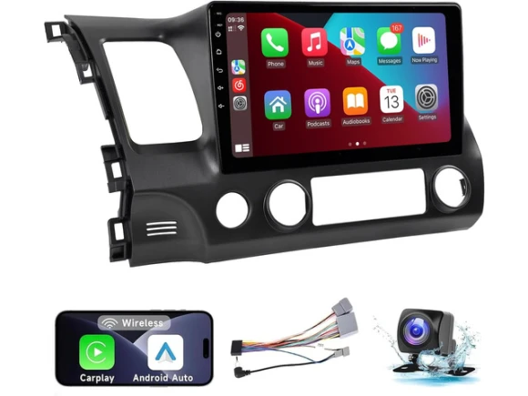 10.1-Inch Touch Screen Car Stereo for Honda Civic, 2006–2011 — Car Infotainment System, Leadfan