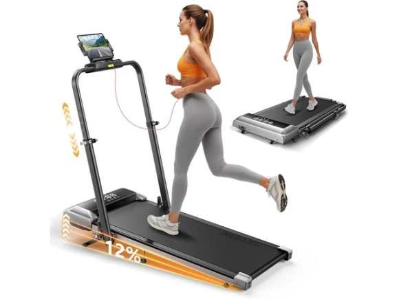 12% Incline Folding Treadmill — Connected Equipment, Acezoe